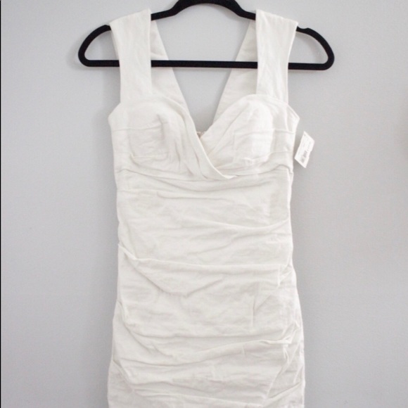 Nicole Miller White Mini Dress - Bodycon - Picture 1 of 5